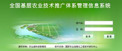 全国基层农业技术推广体系管理信息系统登录与经济信息咨询的协同优化探索
